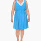 NY Collection Women's Plus A Line Dress Blue Size 1X