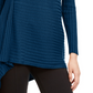 Alfani Women's Ribbed Asymmetrical Sweater Blue Size Large
