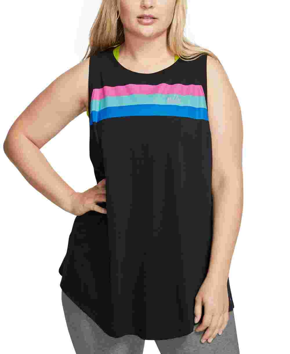 Nike Women's Plus Size Sportswear Tank Charcoal Size X-Large