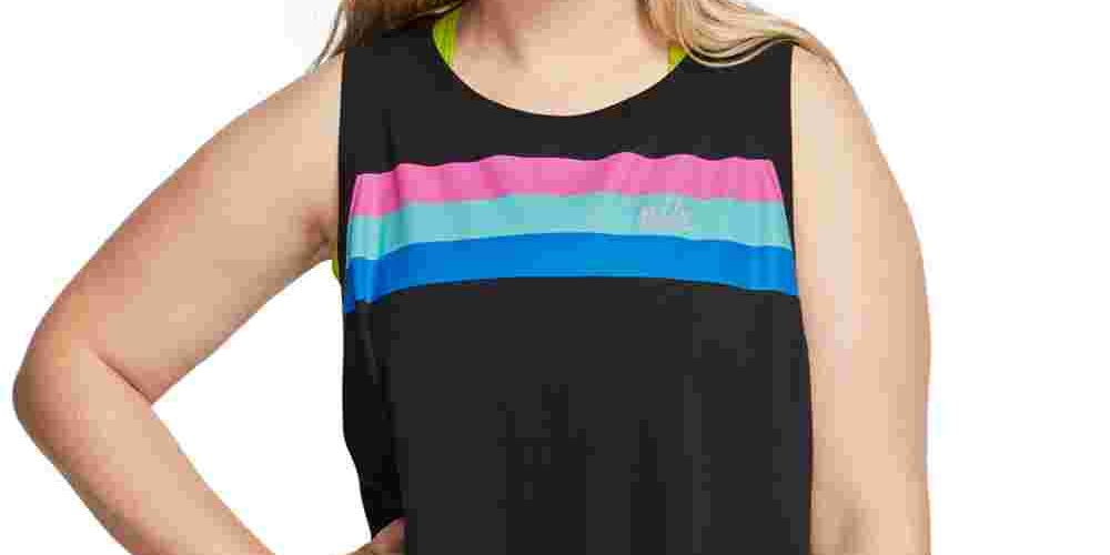 Nike Women's Plus Size Sportswear Tank Charcoal Size X-Large