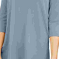 Alfani Women's Cold-Shoulder Asymmetrical Top Blue Size Large
