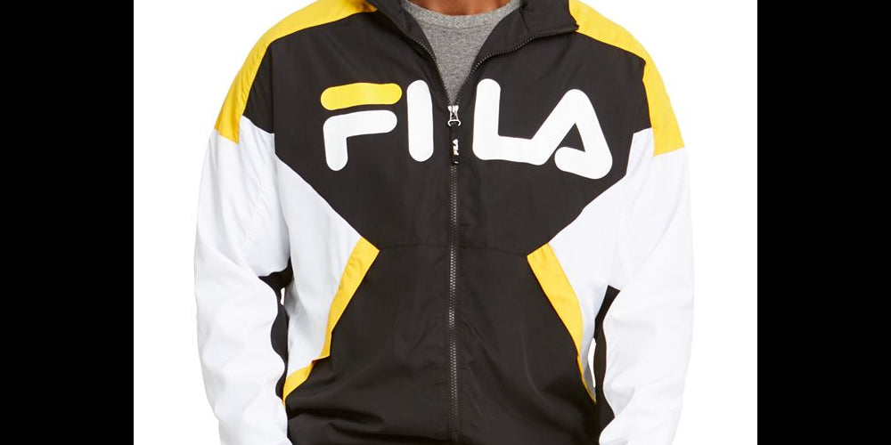 Fila Men's Oliviero Wind Jacket Black Size -2XL