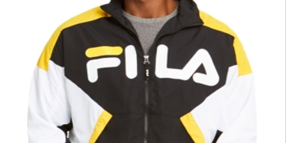 Fila Men's Oliviero Wind Jacket Black Size -2XL