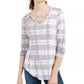 Ultra Flirt Juniors' Strappy Tie-Dye T-Shirt Fits Dream Size Large