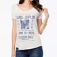 Lucky Brand Women's Cotton Band Print T-Shirt White Size Small