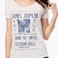 Lucky Brand Women's Cotton Band Print T-Shirt White Size Small