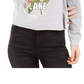Rebellious One Juniors' One Planet Graphic T-Shirt Gray Size Medium