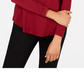 JM Collection Women's Women's Red Long Sleeve Turtle Neck Top Red Size S