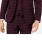 INC International Concepts Men's Slim-Fit Tartan Blazer Red Size X-Large