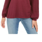 Style & Co Women's Petite Bishop-Sleeve Tunic Sweater Red Size PL