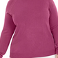 Karen Scott Women's Plus Turtleneck LuX-Smalloft Sweater Red Size -0X