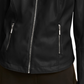 Alfani Women's Faux-Leather Moto Jacket Black Size Small