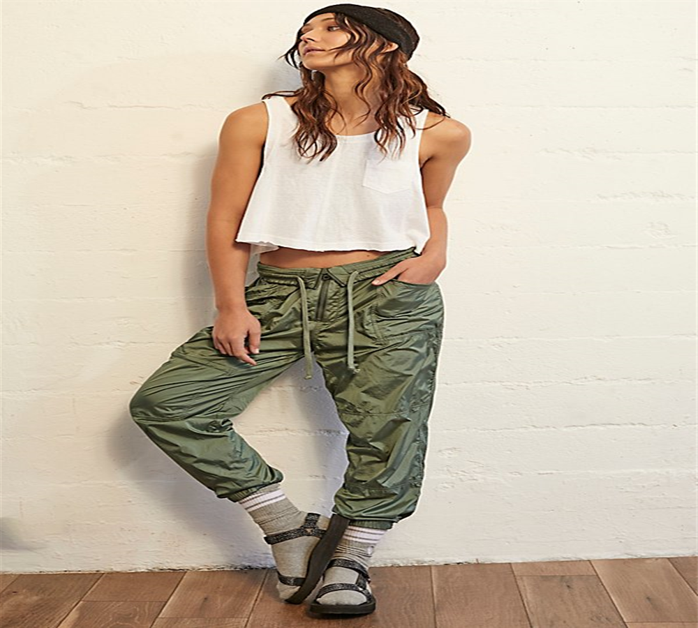 Free People Women's Tell Me About It Pants Green Size Small