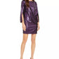 Trina Turk Women'ss Gia Sequined Sheath Dress  Blue/Pink Size 6