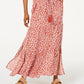 American Rag Juniors'' Printed Smocked-Waist Maxi Skirt Orange Size X-Small