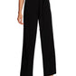 Vince Camuto Women's Belted Wide Leg Textured Twill Pants Black Gray Size 8