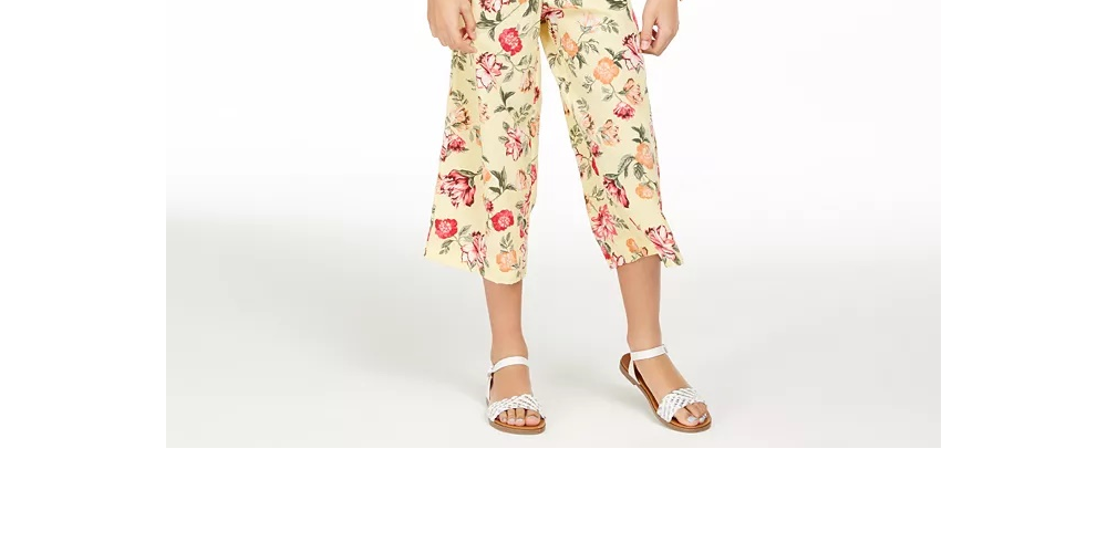 Charter Club Big Girls Mommy & Me Floral-Print Jumpsuit Yellow Size Small-Medium