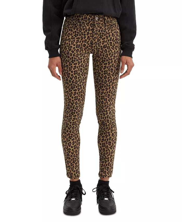Levi's Women's 720 Animal Printed Super Skinny Jeans Brown Size 28