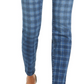 INC International Concepts Women's Plaid Skinny Jeans Blue Size 2