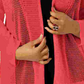 Alfani Women's Plus Size Mixed-Stitch Open-Front Cardigan Red Size 1X