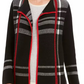 Charter Club Women's Petite Open-Front Cardigan Black Size PS