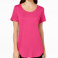 NOSOTOCK JM Collection Women's Scoop-Neck Top Pink Size Small