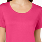 NOSOTOCK JM Collection Women's Scoop-Neck Top Pink Size Small