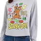 Warner Brothers Juniors' Scooby Doo T-Shirt Gray Size X-Small