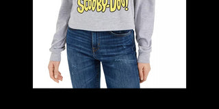 Warner Brothers Juniors' Scooby Doo T-Shirt Gray Size X-Small