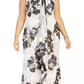 Calvin Klein Women's Plus Floral Print Chiffon Gown Pink Size 24W