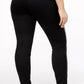 INC International Concepts Women's Faux Leather Front Casual Leggings Black Size 26W