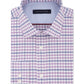 Tommy Hilfiger Men's Fitted Performance Stretch Flex Collar Check Dress Shirt Purple Size 16.5X34X35