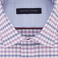 Tommy Hilfiger Men's Fitted Performance Stretch Flex Collar Check Dress Shirt Purple Size 16.5X34X35