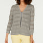 Charter Club Women's Pointelle Striped Cardigan Sugar sand Size XX-Large