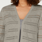 Charter Club Women's Pointelle Striped Cardigan Sugar sand Size XX-Large
