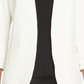 CeCe Women's Tie Sleeve Open Front Blazer White Size 10