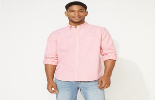 Nautica Men's Classic Fit Oxford Shirt Pink Size X-Large