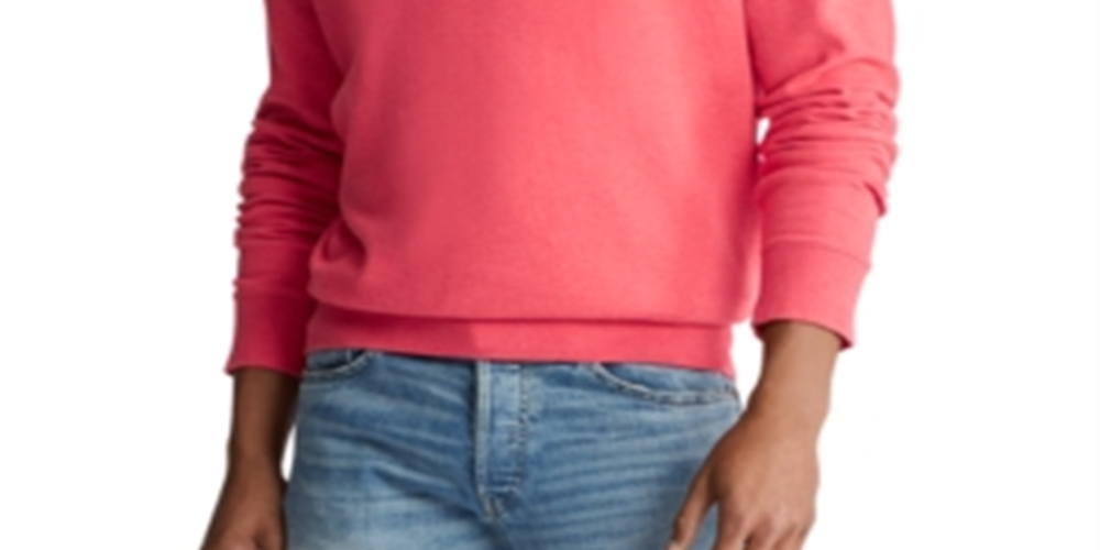 Ralph Lauren Men's Sweater Quarter Zip Pullover Pink Size Small