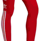 Adidas Women's 3 Stripes Logo Leggings Red Size X-Large