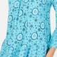 Style & Co Women's Petite Printed Off-The-Shoulder Top Blue Size