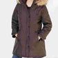 Madden Girl Juniors Women's Faux Fur Trim Hooded Parka Jacket Olive Small Green Size Small