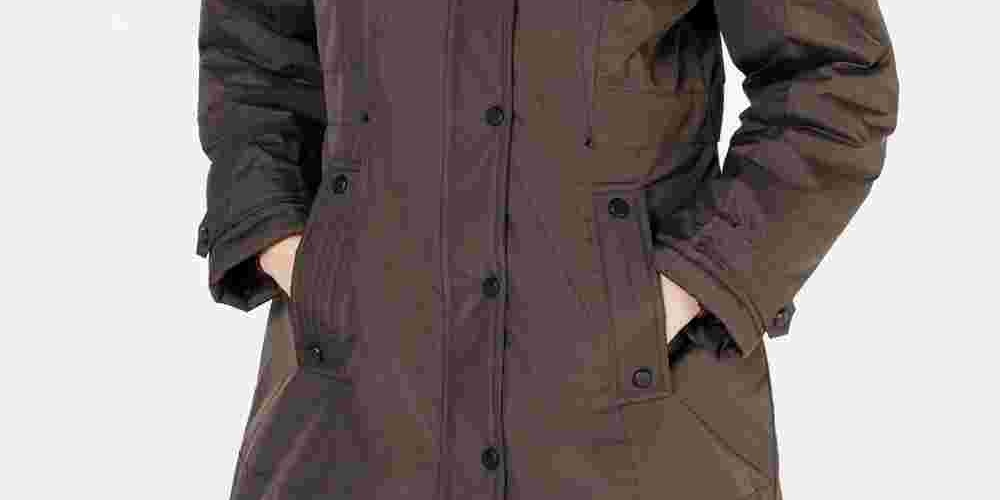 Madden Girl Juniors Women's Faux Fur Trim Hooded Parka Jacket Olive Small Green Size Small