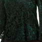 Alfani Women's Velvet Burnout Top Green Size Medium