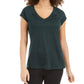 Ideology Women's Rapidry Heathered Performance T-Shirt Green Size Small