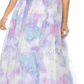 Trixxi Women's Trendy Plus Printed Chiffon Unicorn Gown Pink/Blue Moon Size 14W