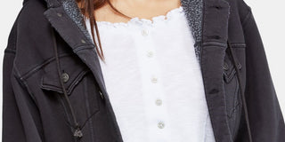 Free People Women's Jacket Gray Size Small