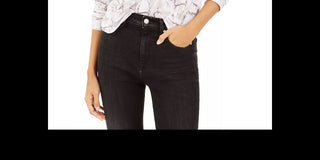 Bar III Women's Marble-Print Pullover Hoodie White Size Small