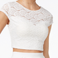 Teeze Women's Me 2-Pc. Lace Fit & Flare Dress White Size 11