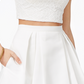 Teeze Women's Me 2-Pc. Lace Fit & Flare Dress White Size 11