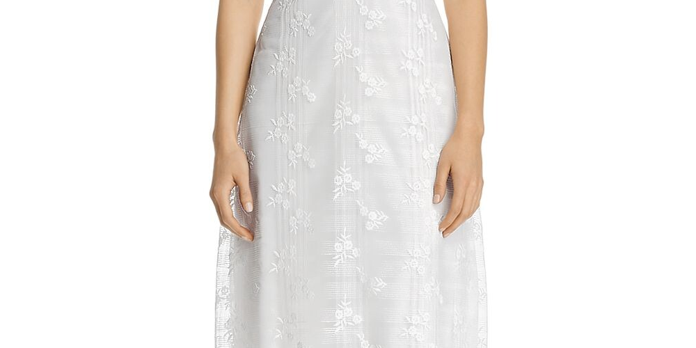 Adrianna Papell Women's Cap Sleeve V Neck Knee Length Cocktail Sheath Dress White Size 0